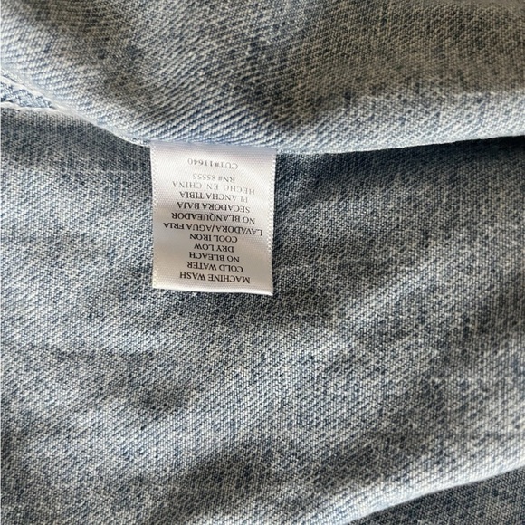 Pistola Denim Jacket Womens XS Blue Embroidered Good Vibes Raw Hem Distressed - Picture 5 of 7